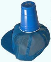 deer fly trap attached to cap